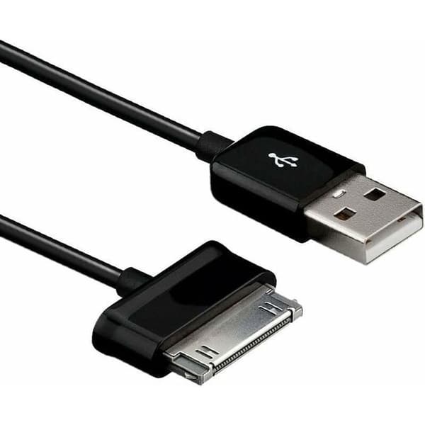 USB-datakabel - ZOR® - Oplader - Datasynkronisering - Sort - 100 cm - Kompatibel med Samsung Galaxy Tab