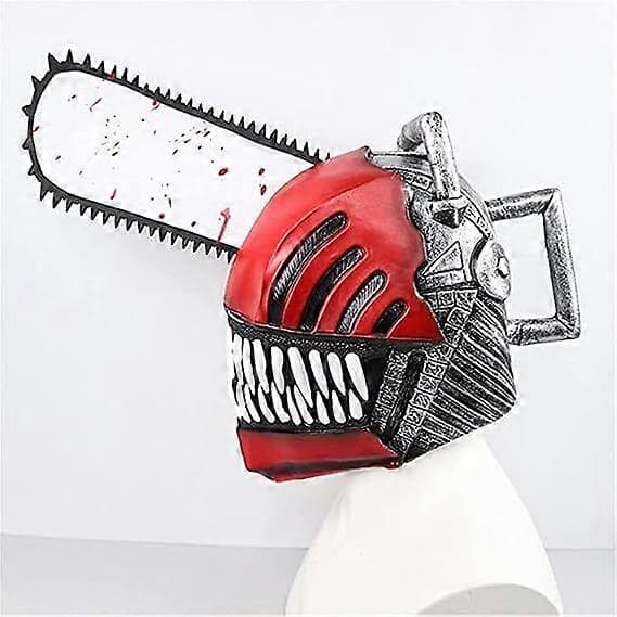 Anime Chainsaw Man Maske med Håndsag