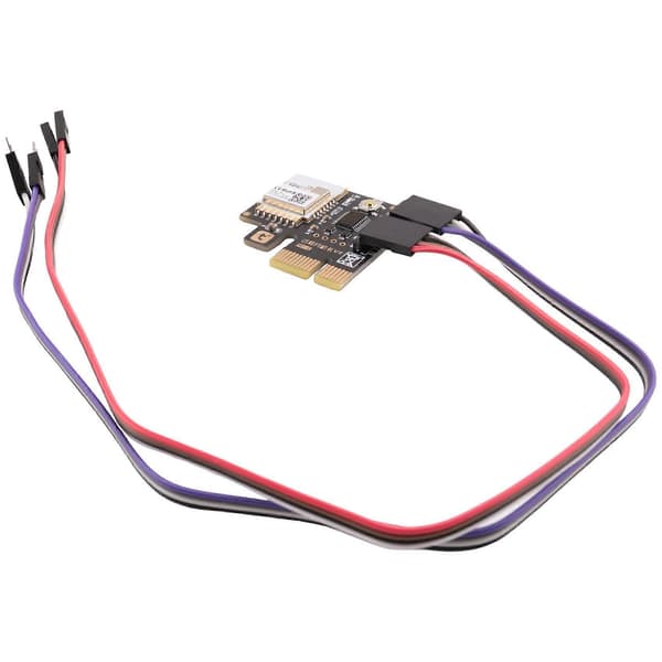 2X Tuya Wifi Computer Power Reset Switch PCIe-kort til PC-stationær computer, APP-fjernbetjening, understøtter Google Home Black
