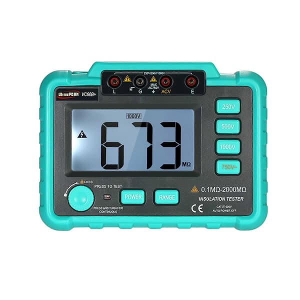 VC60B+ LCD Digital Isolationsmodstandstester Megohm Meter Megohmmeter DC250V/500V/1000V AC750V