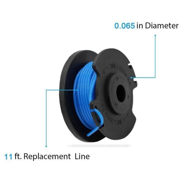 Udskiftningsspoler til trimmere - 8 stk. - Kompatibel med Ryobi 18V, 24V og 40V - Blå - Model AC14RL3A