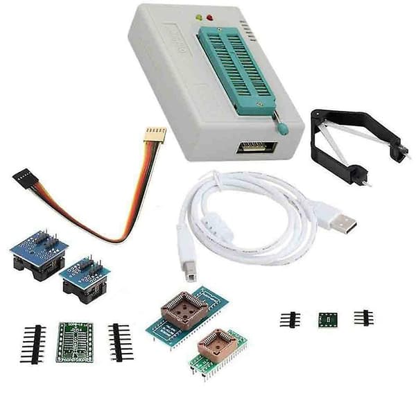 Tl866Ⅱ Plus Programmer USB Eprom Flash BIOS Programmerbare Logiske Kretser 6 Adaptere Sokkeluttrekker For 15000 IC