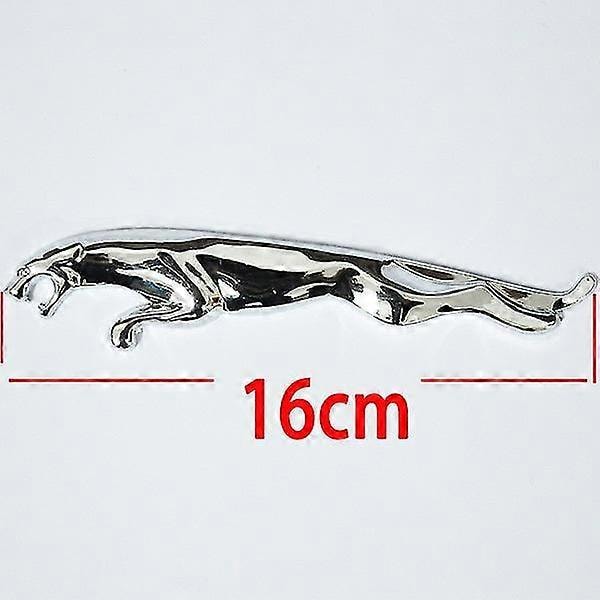 Chrome jaguar springende kat metal badge emblem 160mm