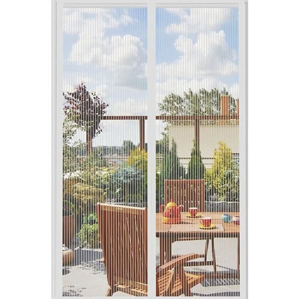 Myggnät - YYV - Magnetisk altandörr - 150x240cm - Vit - Magnetisk montering