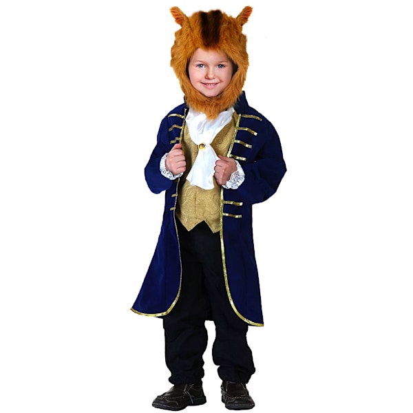 Halloween Skönheten och Odjuret Barn Cosplay Kostym Fest Fancy Dress Up Outfit S