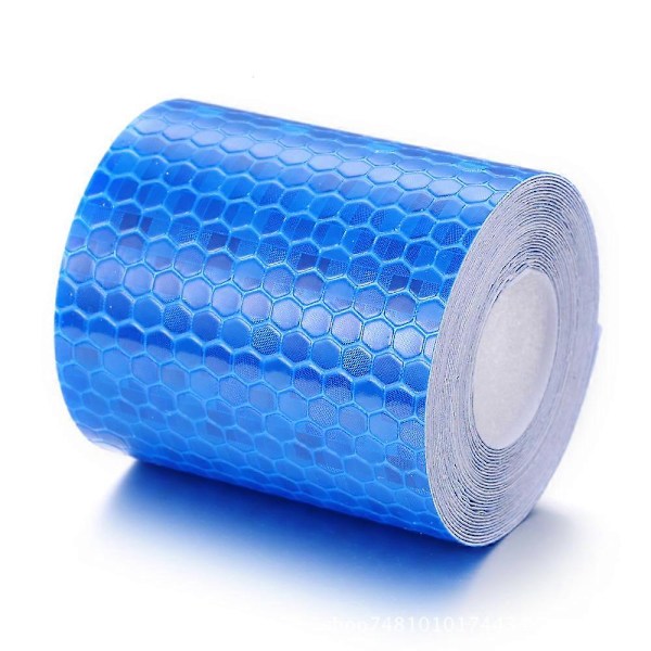 Vedenpitävä heijastinteippi ajoneuvoille, 2 kpl 5cm*3m korkean intensiteetin heijastavat varoitustarrat, heijastinteipit ajoneuvoille blue 5*300cm