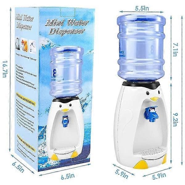 [KK] 2,5L mini søt pingvin vanndispenser med vannbøtte, studenthybel