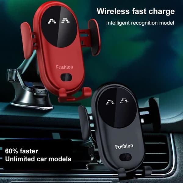 Trådløs lader - BOROFONE - Magic Clip S11 - 15W - Hurtiglading - Smart infrarød