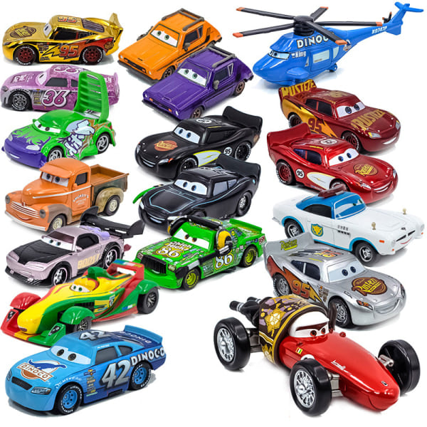Nya Disney Pixar Bilar 3 Blixten McQueen Diecast Metall A4 Körsbär