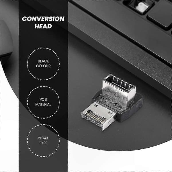 USB Type-C Etupaneeliadapteri tietokoneen emolevylle