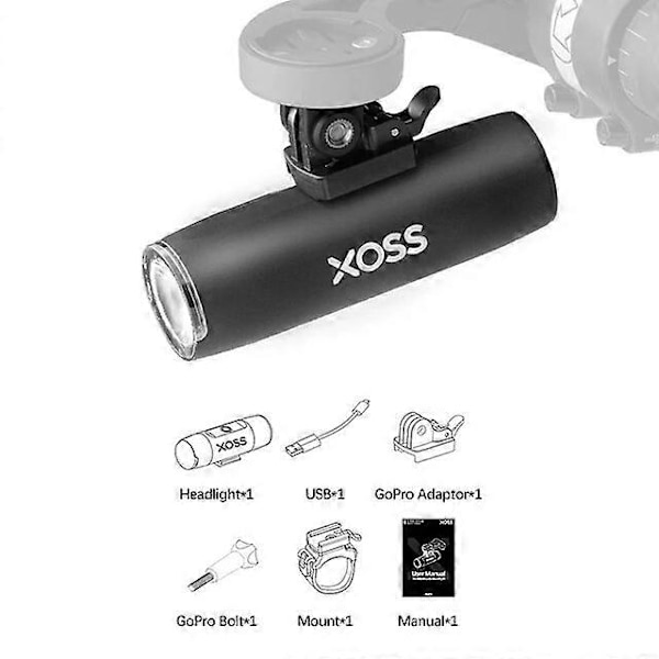 Cykeldele XOSS XL 400 XL 800 Lumen Cykellygte Forlygte sorider USB Genopladelig Vej MTB Forlygte Cykellygte Ultralet Lommelygte xOSS xL400