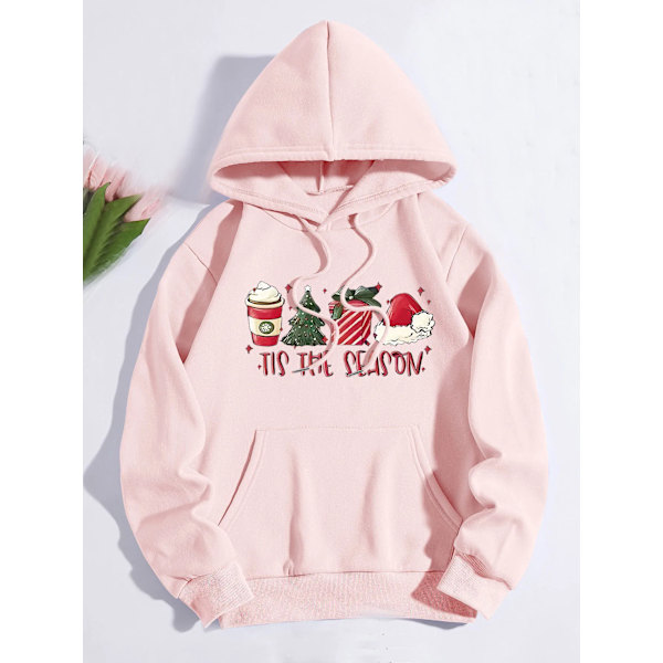 Tryckta sweatshirts Modekarneval Fest Damkläder Casual Roliga mönster Fest Hoodies damer Vit White S