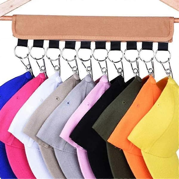 [KK]2-pack Cap Organizer Hanger, Baseball Cap Holder, Cap Organizer for Wardrobe, Foldable Clothes Drying Rack