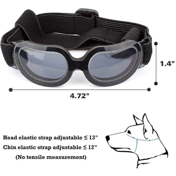Hundglasögon för små till medelstora hundar Uv-solglasögon för hundar Vindtäta, Wproof Doggy Glasögon Valp Glasögon