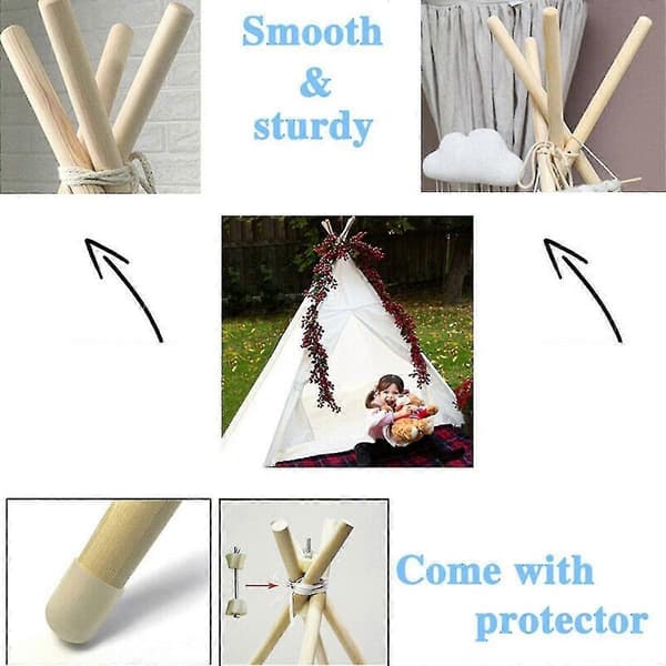 X Large Teepee bomullstelt lekehus