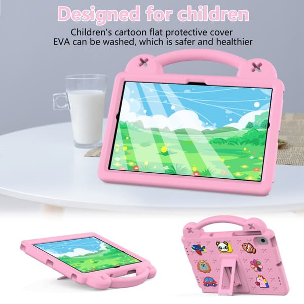 [KK]Shockproof EVA Case Samsung Galaxy Tab A8 10.5 Kickstand Pink