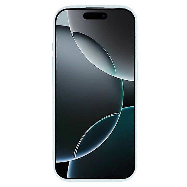 Til iPhone 16 Pro Cover Kompatibel med MagSafe Flydende Silikone Telefon Cover med Hærdet Glas Linsebeskytter Baby Blue