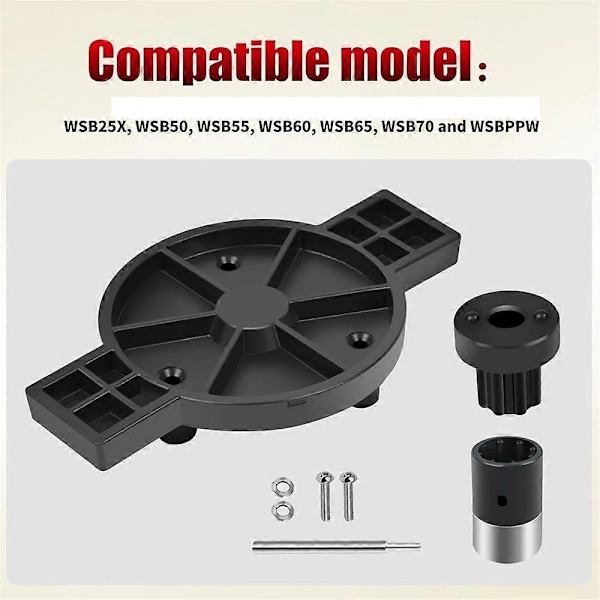 CAC104 503357 Big Stix Stavmixer Koppling för Mixers, Passar Modeller WSB25X, WSB50, WSB55, WSB60,WSB70 Black