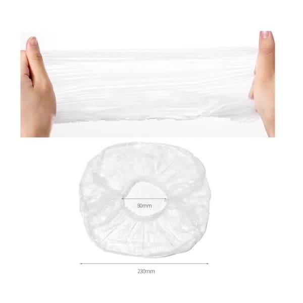 Dusjhette - Noname - 100 stk - Gjennomsiktig - Elastisk - Vanntett