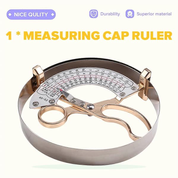[KK]49-62cm Measuring Cap Size Professional Tool Measuring Cap Ruler Inner Diameter Ruler Square Position Ruler