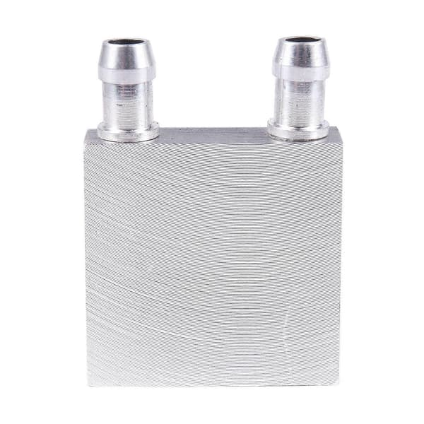 40x40x12mm Aluminium Vandvæskekølerblok Køleplade til Computer CPU Radiator Silver