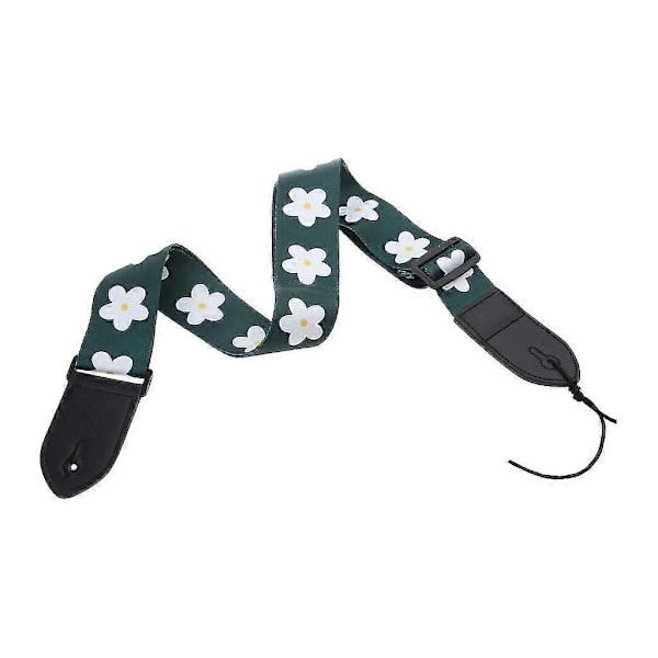 [KK] Gitarr Axelrem Tryckt Gitarrrem Gitarrtillbehör för Vuxna Barn P20250110636 Green