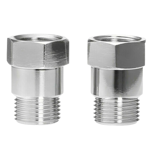 [KK] 2pcs O2 Sensor Spacer Thread Universal M18 X 1.5 Car Engine Light Oxygen Sensor Extension Adapter for Compatible withdon