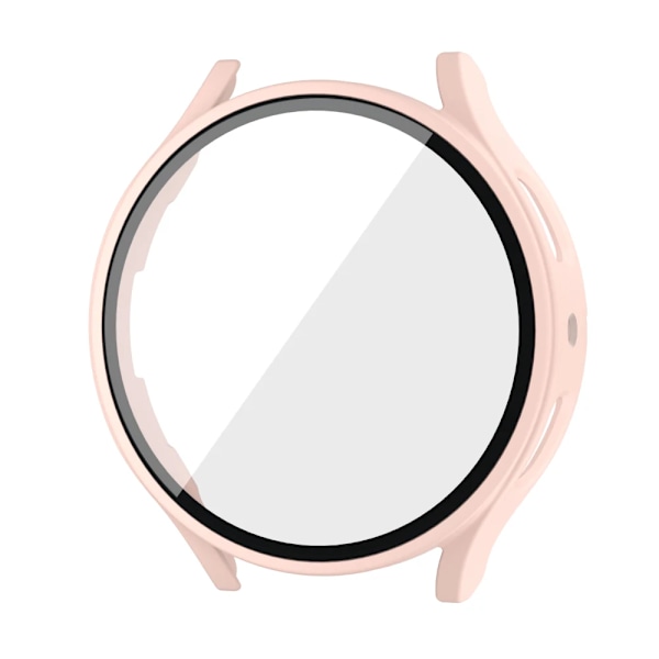 Karkaistu lasi + PC-suoja Samsung Galaxy Watch4 5 6 44mm 40mm täyspeite kotelo Galaxy Watch4 5 tarvikkeet Vaaleanpunainen Vaaleanpunainen Pink Galaxy Watch5 44mm