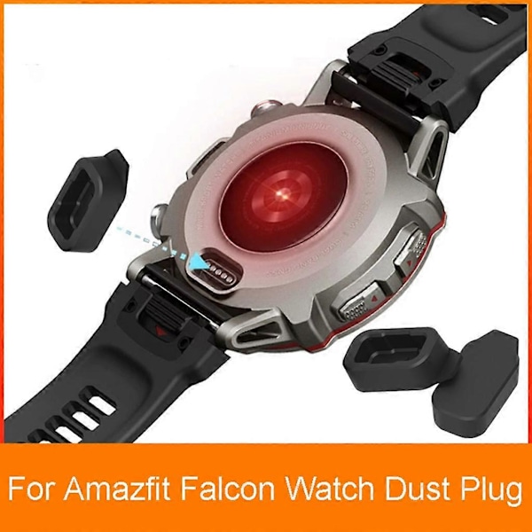 Beskyttende mykt deksel ladeport støvplugg for Amazfit-Falcon Smartwatch