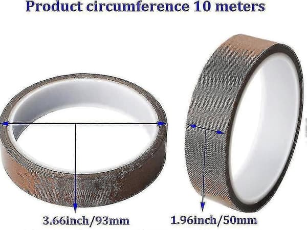 Häfttejp för vakuumförpackningsmaskin, PTFE-häfttejp