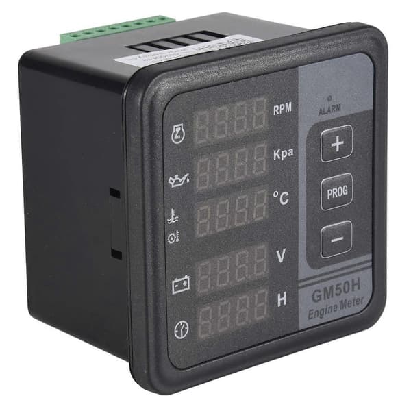 GM50H Motor Multifunktions Digitalmätare Generatorövervakare Black