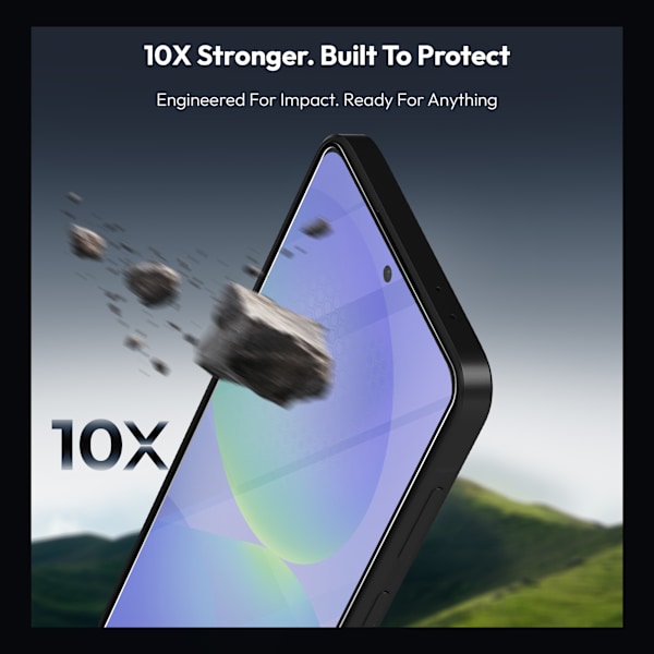 [KK] 2-Pack Compatible with Samsung A36 Screen Protector & 1-Pack Lens Protector - Tempered Glass | [Automatic Installation] - Bubble-Free