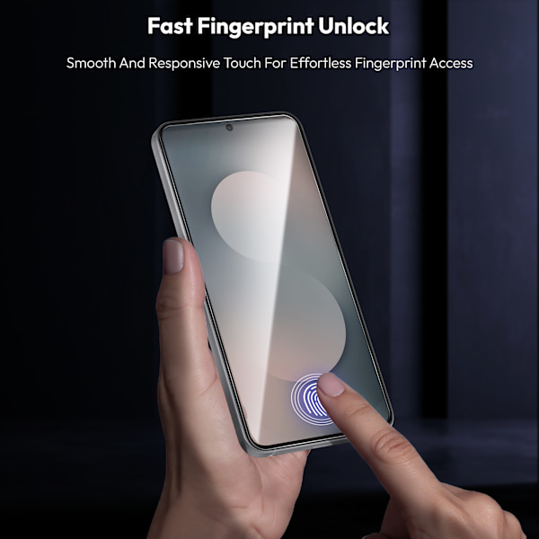 [KK]2-Pack Samsung S25 FE Screen Protector & 2-Pack Lens Protector - Tempered Glass | [Automatic Installation] - Bubble-Free