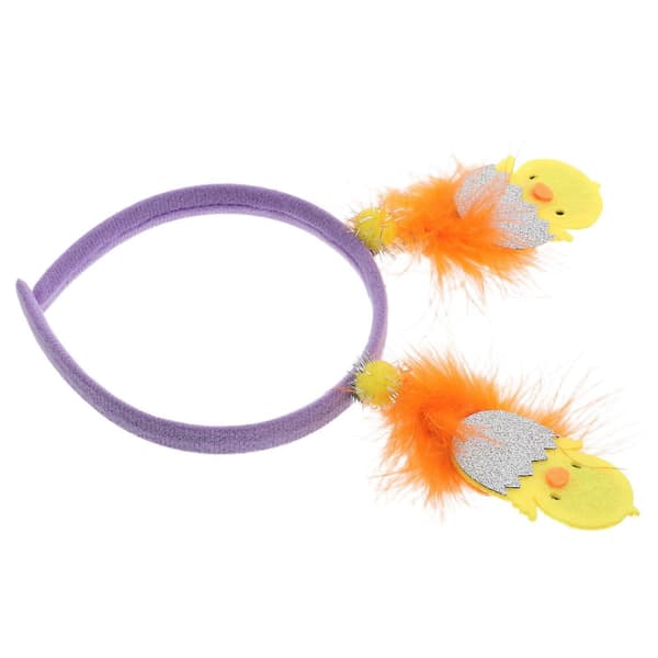 [KK] Easter Costume Accessories Feather Chick Headband Compatible with Decoration 5 Pcs.