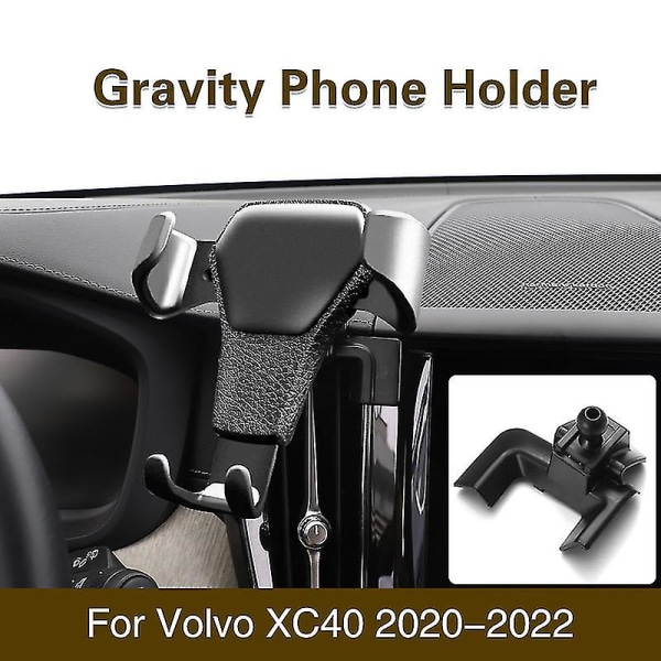 Telefonhållare för Volvo Xc60 Xc40 Xc90 S60 V60 S90 Gps-ställ Bil Gravity Bracket Biltelefon Ficture Biltillbehör color