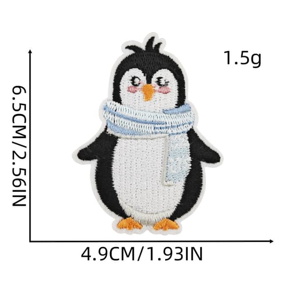 [KK] Patch / Iron-on - Recycl Patch Penguin Animal Antarctic Think Green - Patch