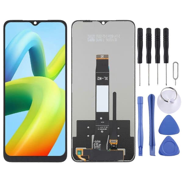 KOMPATIBEL LCD-skærm med ramme til Xiaomi Redmi A1 / A1+ / A2 / A2+