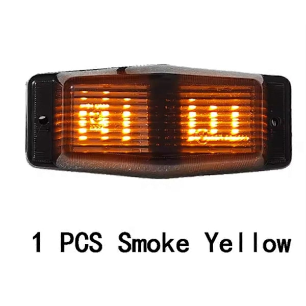 Savunvärinen etusäleikön LED-merkkivalo Man-kuorma-autoon, etuosan kaksoispolttimon merkkivalo Black Smoked Shell
