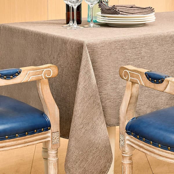 [KK] Rectangular Tablecloth Linen Effect Tablecloth Washable and Waterproof Tablecloth Table Decoration Waterproof Artificial Linen Tablecloth Home Outdoor Hotel【jia】