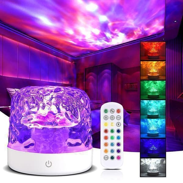 ATOPDREAM Galaxy Nattlys, Med 36 Lysmoduser, USB-drevet Sensor Nattlys, Barnegaver, Hvit
