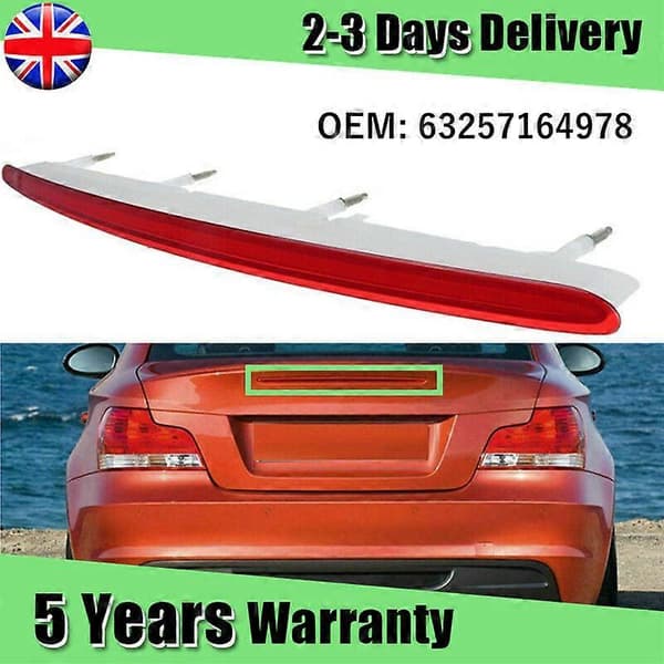 Bageste 3. bremselys 63257164978 til BMW E88 E82 1-serie Coupé Cabriolet