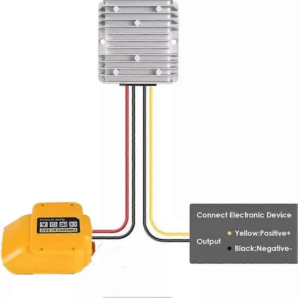 Konverteradapter til DC 18V til 12V 20A 240W Adapter Automatisk Buck Boost Spændingsregulator til RC Bil