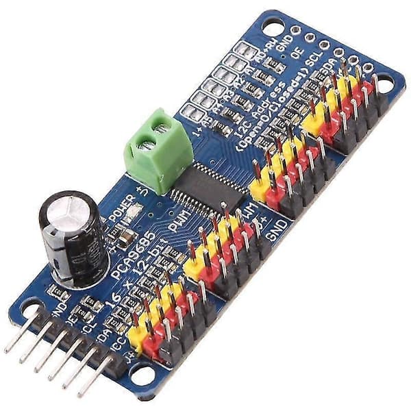 2st Pca9685 16-kanals 12-bitars Pwm Servomotor Driver I2c Iic-modul för servomodul