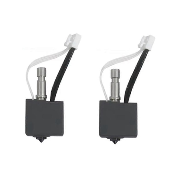 Hærdet stål 0,4 mm dyse Hotend Kit til S1 3D-printer Hotend Samlet Ekstruder til S1 Combo 2 stk As Shown