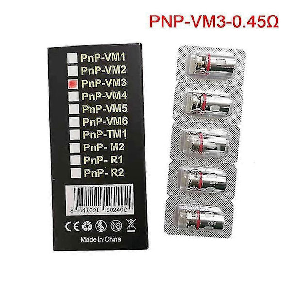 5 stk./æske Voopoo Pnp Coil Vm1/vm3/vm5/r1/m2 forstøvnings udskiftning Coreyj51-3 A