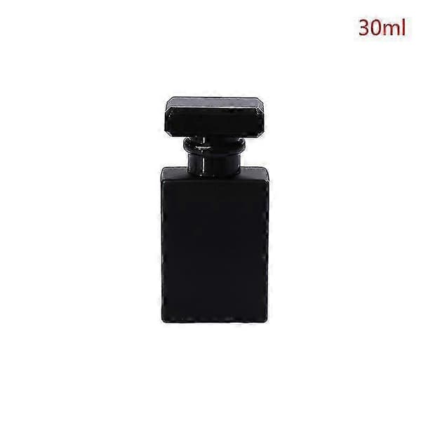 2026 Tjock Glas Påfyllningsbar Parfymflaska Spruta Pump Parfymflaskor Behållare Black 30ml