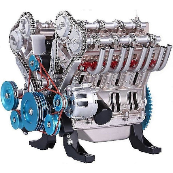 Metall Förbränningsmotor Byggsats, 1:3 V8 8 Cylinder Bilmotor Modellbygge Kompatibel med Teknikentusiaster från Tonåringar
