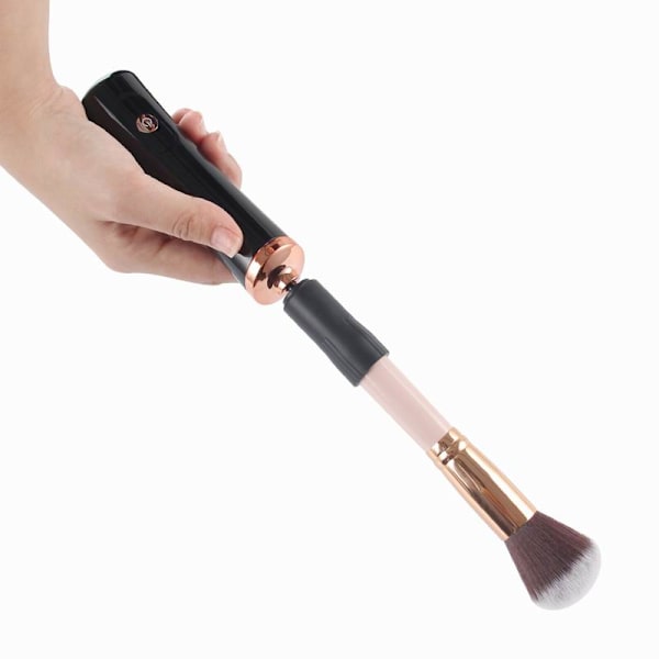 Pro Makeup Brush Cleaner - Nopea Pesu ja Kuivatuskone Musta