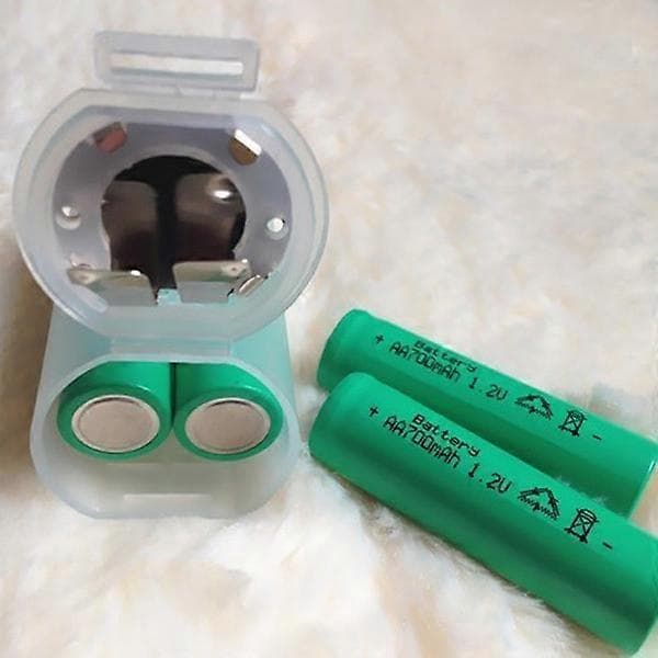 [KK] 8 stk. hylse AA til D batteriadapter batterikonverterer AA til D batterikonverterer batteriadapter Transparent 1