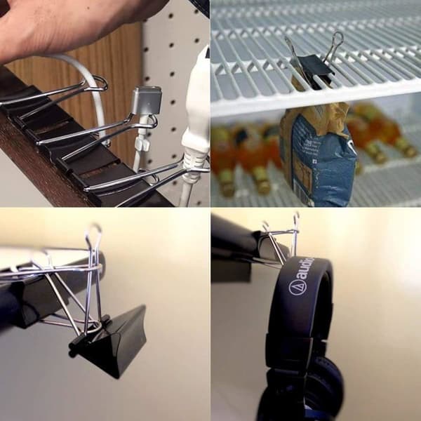 Clips, bindeklips, metalclips til papirnoter, papirclips